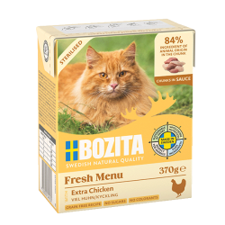 BOZITA FRESH MENU STERILISED Z EXTRA KURCZAKIEM W SOSIE 370g